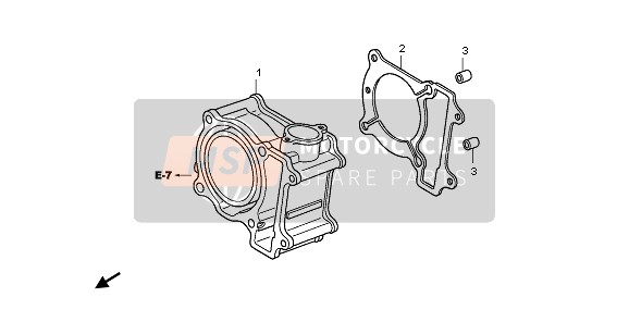 Honda PES125R 2009 CYLINDER for a 2009 Honda PES125R